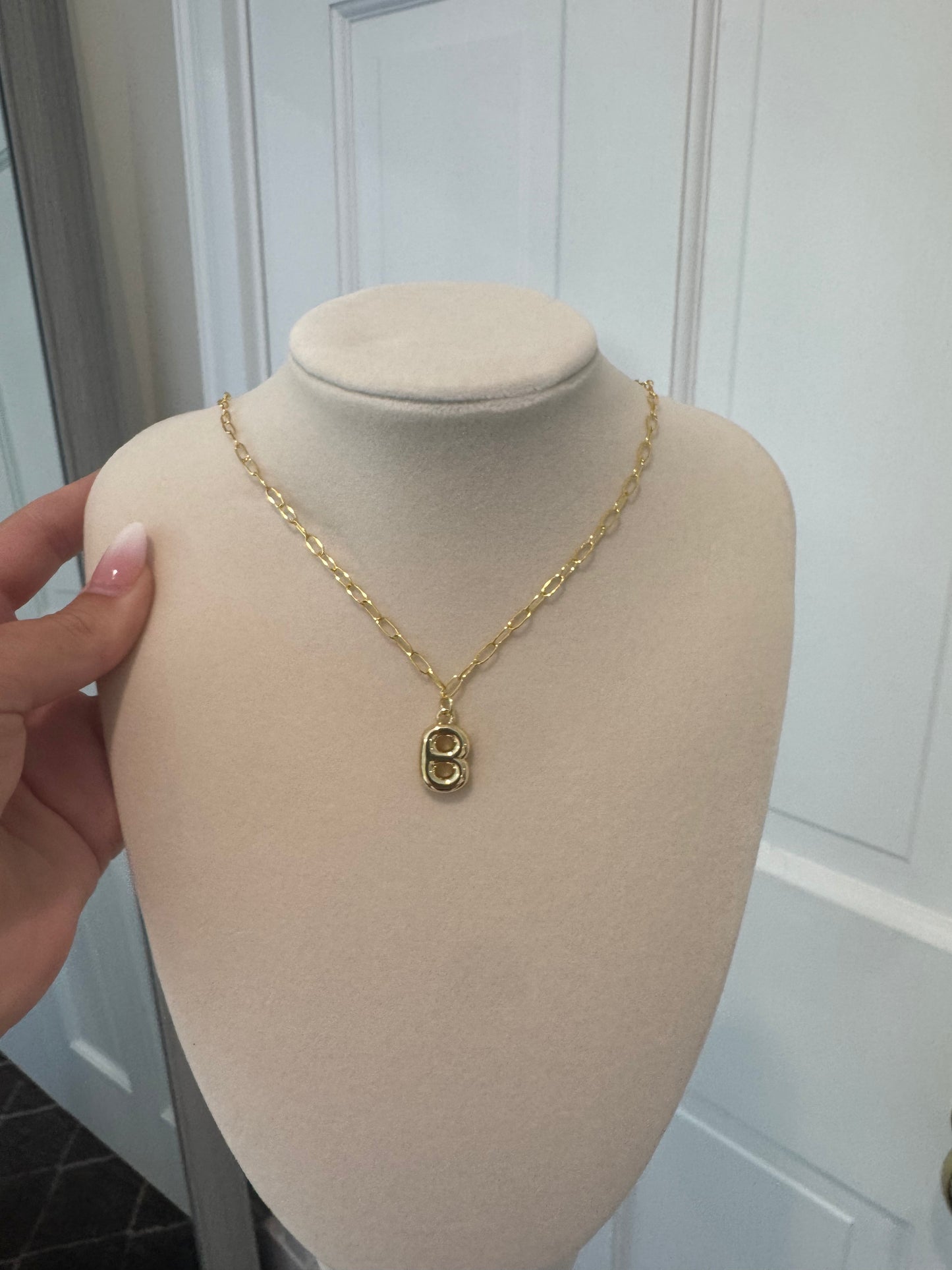 Bubble Letter Custom Necklace