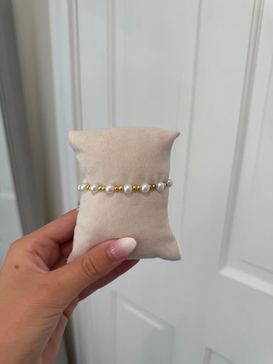 Large Beaded Stackable Pearls (one)